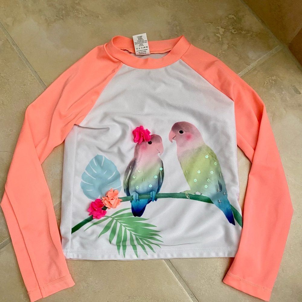 Girls Gymboree rash guard swim small 5/6